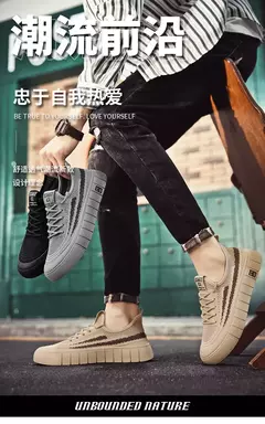 Tênis de malha respirável masculino, leve, confortável, meias antiderrapantes, sapatos esportivos e de lazer, tendência, verão - loja online