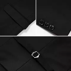 Casaco de terno formal masculino, um botão, preto, azul, vermelho, slim fit, blazer de moda, jaqueta casual, roupas masculinas - Wolf Magazine