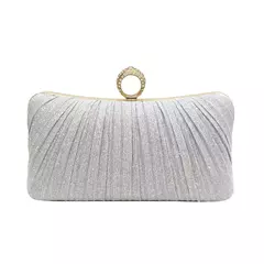 Bolsa de ombro longa quadrada plissada para mulheres, bolsas de noite, bolsa elegante, bolsa de festa, casamento, baile, aniversário, luxo, novo