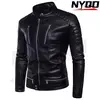Jaqueta de couro multi zíper para homens, B013 armadura de motocicleta, jaqueta moto, novo