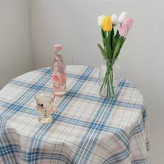 Coreano Xadrez Toalha De Mesa, Tecido Jacquard, Toalha De Mesa, Mat Background, Decoração De Casa, Mesa Moderna Nórdica, Sala De estar, Ins na internet