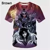 Unisex Music Kiss Graphic Rock Band T-shirt, homens, mulheres, vestuário infantil, estilo Harajuku vintage, Hip-Hop Print Tee, Top solto, Streetwear, 3D