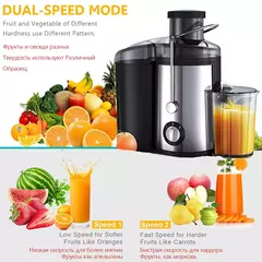Espremedor centrífugo de grande calibre, máquina de separação de suco de escória, extrator de suco de laranja, eletrodomésticos 110v - Wolf Magazine