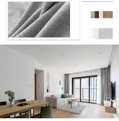 Completa Blackout Soundproof Janela Cortina, simples Sala de estar cortinas, Grande área, Estudo, Varanda Bay, Quarto Bay, cortinas espessadas - comprar online