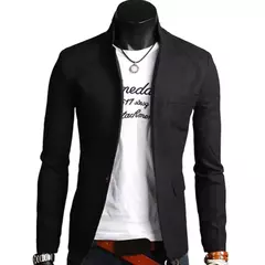 Masculino casual blazer primavera outono cor sólida lapela colarinho botão bolsos decoração terno de negócios topos festa de casamento outwear casaco - loja online