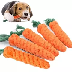 1pc pet nó brinquedo para cão e gato forma cenoura cão mastigar brinquedos corda de algodão brinquedos para cães internos brinquedos do gato acessórios do cão - comprar online