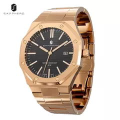 SAPPHERO Relógios masculinos marcas de luxo movimentos importados aço inoxidável relógios à prova dwaterproof água presente masculino relógios de quartzo na internet