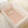 Universo Espaço Algodão cama do bebê Set, Crib Roupa de cama, Kids 'Bedroom Decor, Baby Girl and Boy's Crib, Bed Bumper, Bedsheet and Pillow, 6PCs