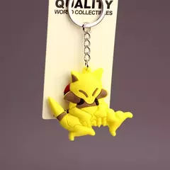 Pokemon chaveiro pikachu anime figura de ação brinquedo kawaii dos desenhos animados moda charmander psyduck boneca chaveiro saco carro pingente presente do miúdo - loja online