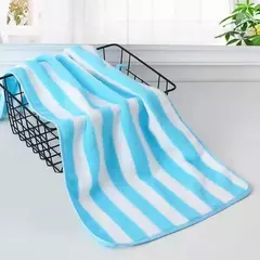Absorvente Quick Drying Toalha De Banho Conjuntos, Listras, Mão Face Suave, Microfibra De Banheiro, Natação, Adultos, 35x75cm - Wolf Magazine