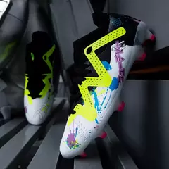 Imagem do Tênis de futebol antiderrapante masculino, grampos de tornozelo, grampos de grama confortáveis, treinamento esportivo adulto, ultraleve, novo, transporte da gota
