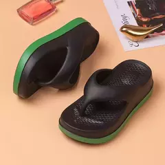 Outlandish-eva flip flops para mulheres, solas grossas super macias, sapatos ao ar livre, antiderrapante, de alta qualidade, design moderno, para o verão