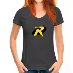 Imagem do Camiseta de super-herói com Batmans Sidekick para homens e crianças, quadrinhos, logotipo Robin, moda Harajuku, camiseta clássica