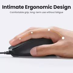 UGREEN-USB Mouse com fio com design ergonômico, 1200 DPI, 3 botões para laptops e PCs - comprar online