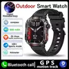 Impermeável Smart Watch para Homens, Rastreador de Esporte ao Ar Livre, Bluetooth Call Smartwatch, Militar, GPS, Lanterna, Bússola, Huawei, Xiaomi, Novo