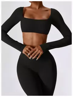 Terno esportivo de manga comprida para mulheres, conjunto de ioga fitness, roupas de ginástica, roupas esportivas femininas, camisa de corrida, 2 peças na internet
