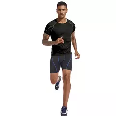 Meias atléticas elásticas masculinas, camiseta de corrida, roupa esportiva, camiseta skinny, ginástica fitness, tops esportivos, camiseta de compressão, verão - Wolf Magazine