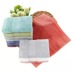 Soft Square Face Towel for Kids, 100% Algodão, Toalha de Mão, Face Wash, Child Washcloth, Pure Absorvente, Facial Care, Home, 34x34cm - loja online