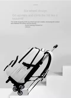 Mochila escolar com rodas para crianças, Mochila rolante para meninos, Mochila de estudante, Bagagem de viagem - loja online