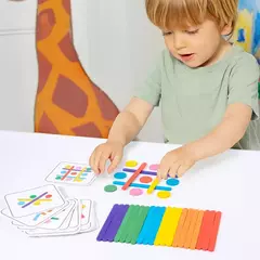 Imagem do Brinquedos Montessori para Crianças, Rainbow Stick, Puzzle, Sensorial, Pensamento Lógico, Desafio, Jogos de Mesa, Brinquedos Educativos Precoce