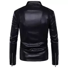 Jaqueta de couro multi zíper para homens, B013 armadura de motocicleta, jaqueta moto, novo - loja online