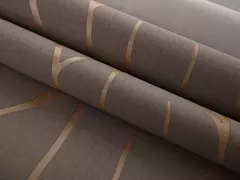 Papel de parede 3D não tecido à prova de umidade, fundo moderno, adesivos de parede engrossados, listras curvas, europeu, 53cm