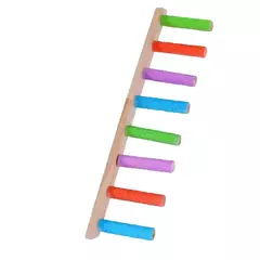 4/6/8 passo escada de escalada de pássaros papagaio brinquedo escada interação de pássaros diversão brinquedos de escalada rack de exercício de madeira - comprar online