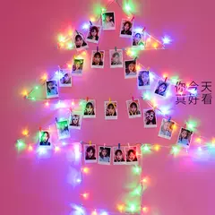 Bateria USB operado LED String Lights, Photo Clip, Fairy Lights, ao ar livre, árvore de Natal, decoração da guirlanda, decoração do casamento, 2m, 5m, 10m
