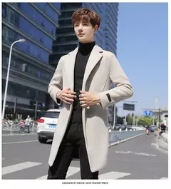 Imagem do Casacos de inverno slim fit masculinos, casacos de inverno, casual negócios, casacos longos, marca