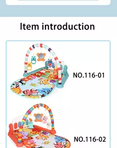 Multifuncional Fitness Frame para o bebê, Ginásio atividade, Tapete do jogo, Rack Musical, Infantil Educacional Crawling Carpet, Brinquedo infantil de presente - comprar online