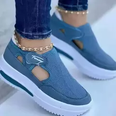 Sapatos casuais vermelhos, marca de moda respirável feminina, plataforma de sandálias femininas de verão, sapatos vulcanizados, novos sapatos esportivos femininos - Wolf Magazine