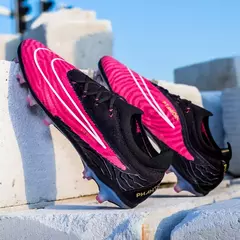 Homens Chuteiras de Treino Profissional, Sapatos de Futebol, Turf, TF, FG, Exterior, Interior, Botas de Futebol