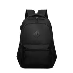 Mochila de carregamento USB impermeável para homens, sacos traseiros do escritório do negócio, mochila para laptop casual, mochilas escolares masculinas, 15,6";;VERDADEIRO;;"CINZA - comprar online