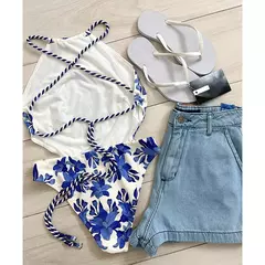 Maiô vintage de uma peça para mulheres, estampa retrô, moda praia halter, monokini sexy, maiô feminino, novo, 2024