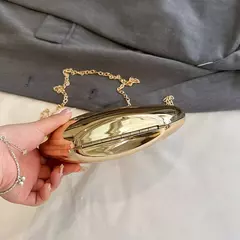 Bolsa de estilingue crossbody para mulheres, bolsas douradas, embreagem noturna, marca de luxo, trend party, 2022, 2024 - comprar online
