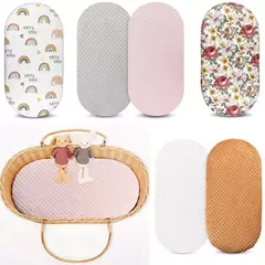 Bebê Minky Basinet Folha Macio Stretchy Craddle Sheets Universal Fit Para Berço Colchão Pad Ampulheta Para Boys & Girls