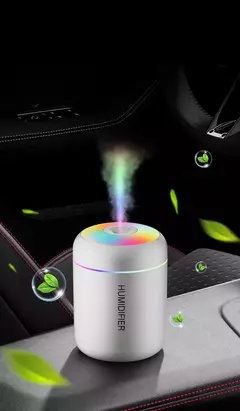 Mini umidificador de ar elétrico, USB, Difusor de Aroma, Purificador de Óleo Essencial, Névoa, Carro, Casa, Quarto, 180ml