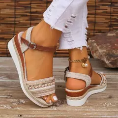 Sandálias planas casuais para mulheres, sapatos de luxo, nova moda estilista, verão, 2022