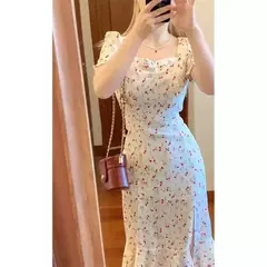 Vestido longo perfumado branco para mulheres, vestido sereia de fenda lateral, roupa emagrecedora para você, vestido de fada, novo, 2024 - Wolf Magazine