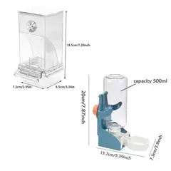 Dispensador de água automático para pássaros, gaiola de alimentação para papagaio, dispensador de água automático, recipiente de sementes de papagaio, gaiola de alimentação de alimentos, dispe de água - Wolf Magazine