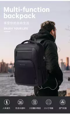 Imagem do Bange Designer Laptop Bag para Homens, Mochilas escolares para meninos, Motocicleta, Tático, Negócios, Esportes, Mochila de Viagem