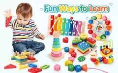 Brinquedos Montessori para Crianças, Jogos de Desenvolvimento, Puzzle para Crianças, Brinquedo Educativo, Menino, Menina, Bebê, 1, 2 anos, 3 anos - Wolf Magazine
