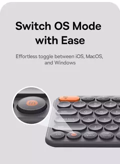 Baseus-Teclado Ergonômico Sem Fio, 2.4G, Bluetooth 5.0, Keycap Numérico para iPad, MacBook, Tablet, Laptop, PC, Office Game - loja online