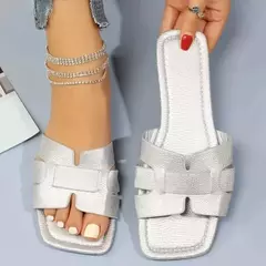 Imagem do Sandálias femininas de praia ao ar livre, chinelos femininos, slides de design de marca, sapatos de luxo, verão, tendência, tamanho grande, 43, 2024