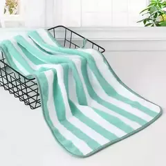 Absorvente Quick Drying Toalha De Banho Conjuntos, Listras, Mão Face Suave, Microfibra De Banheiro, Natação, Adultos, 35x75cm - comprar online