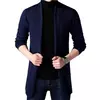 Cardigan de tricô masculino, suéter útil, casaco todo, outono e inverno