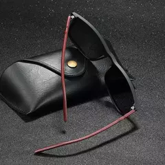 Luxo Praça Vintage óculos polarizados para homens e mulheres, óculos de sol anti-reflexo, moda, viagem, condução, óculos masculinos, UV400, TR90 - loja online