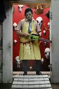 Figura de ação final original NECA 41607 50o aniversário Leatherface 7 polegadas