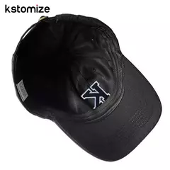 Boné bordado de algodão macio, letra inicial A-Z Snapback Caps para homens e mulheres, elegante equipe esporte viseiras, preto, alta qualidade - comprar online