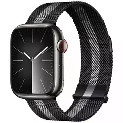 Imagem do Correia para Apple Watch Band, Pulseira Milanese, Cinto de Metal, 45mm, 44mm, 42mm, Ultra 49mm, 38mm, 40mm, 41mm, iWatch Series 9, 8, 7, 6, 5, 3, SE